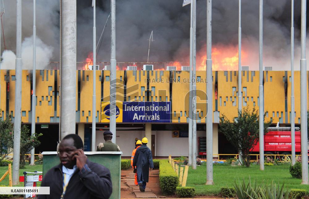 Fire at Nairobi airport