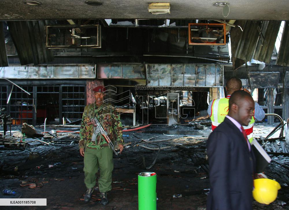 Fire at Nairobi airport