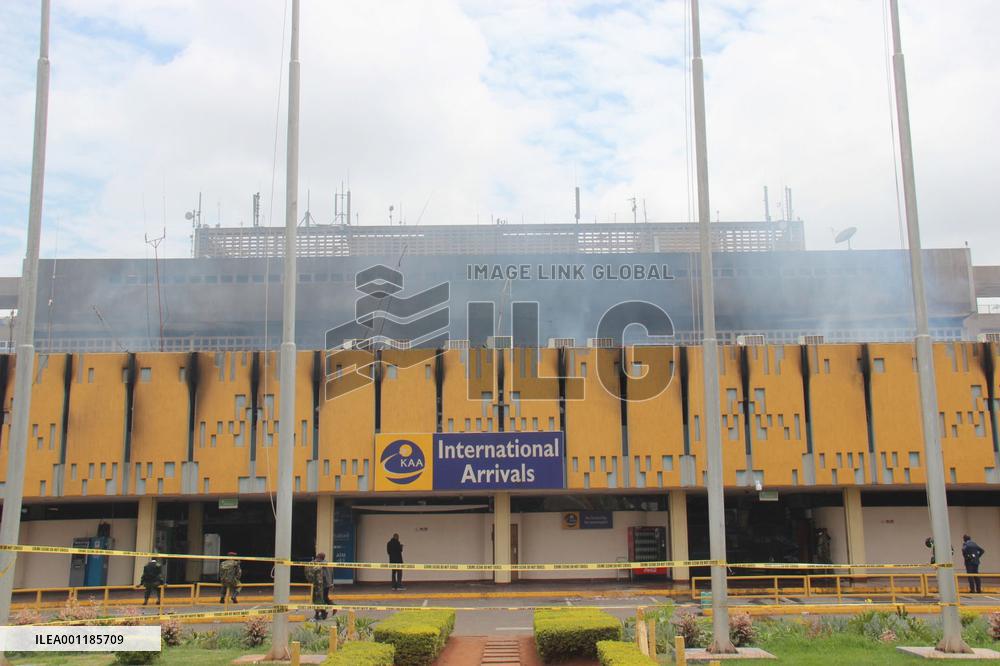 Fire at Nairobi airport