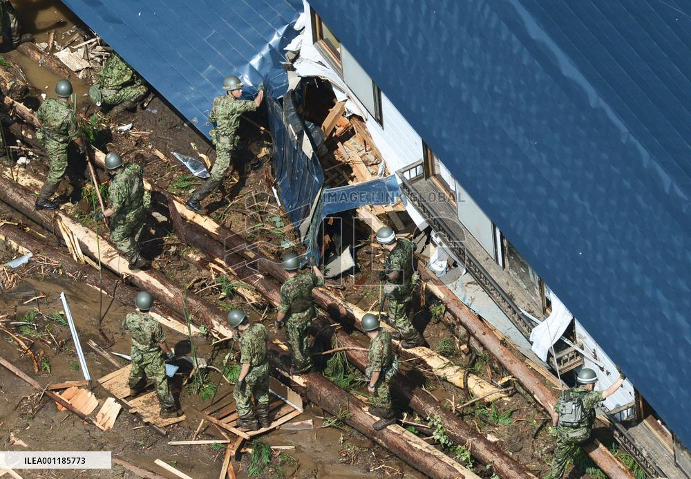 Torrential rain in northern Japan