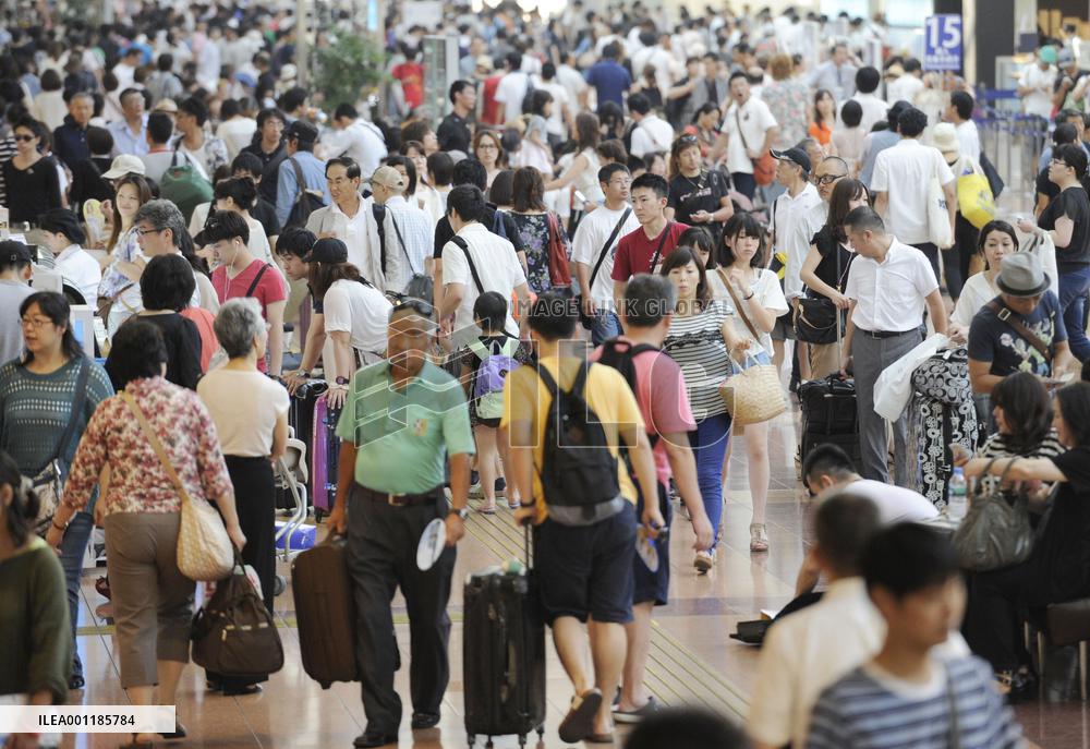 Summer holiday exodus