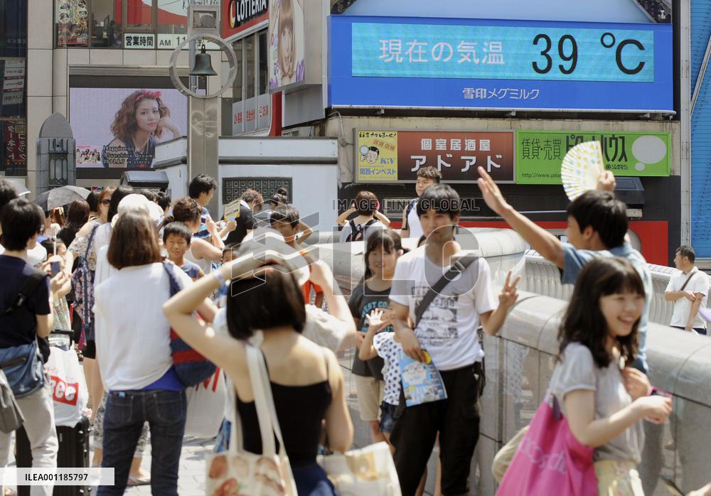 Hot weather in Japan