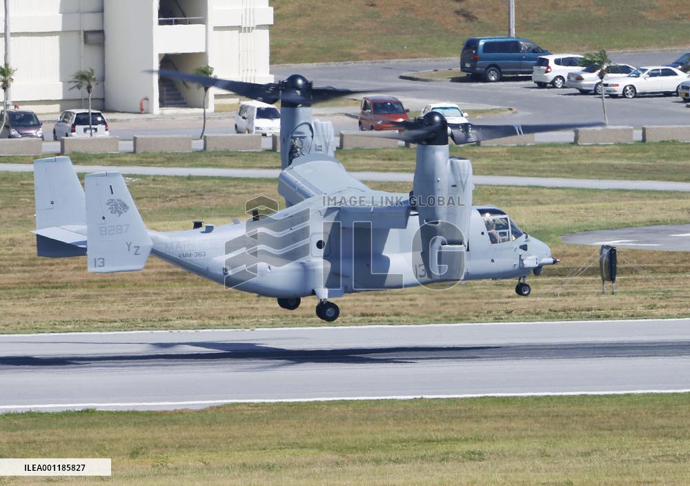 Osprey transport to Okinawa