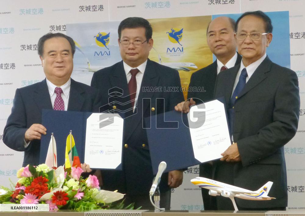 Myanmar Airways to start flights to Japan