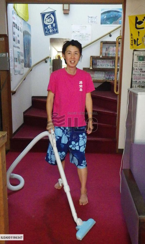 Guesthouse owner brings travelers together on Izu Oshima Island