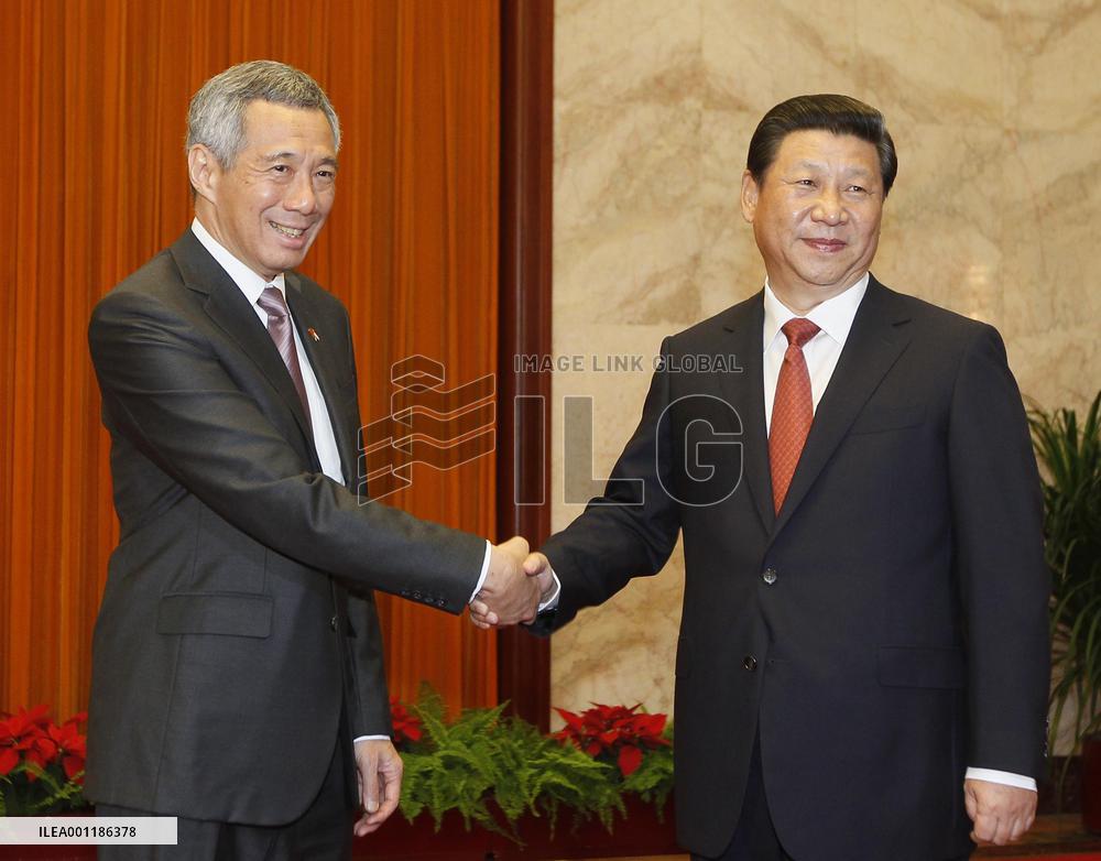 Singapore PM in China