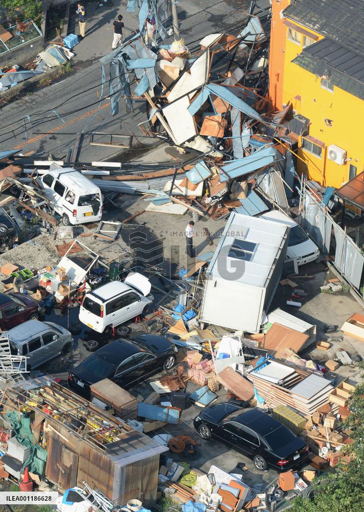 Tornados hit Saitama, Chiba