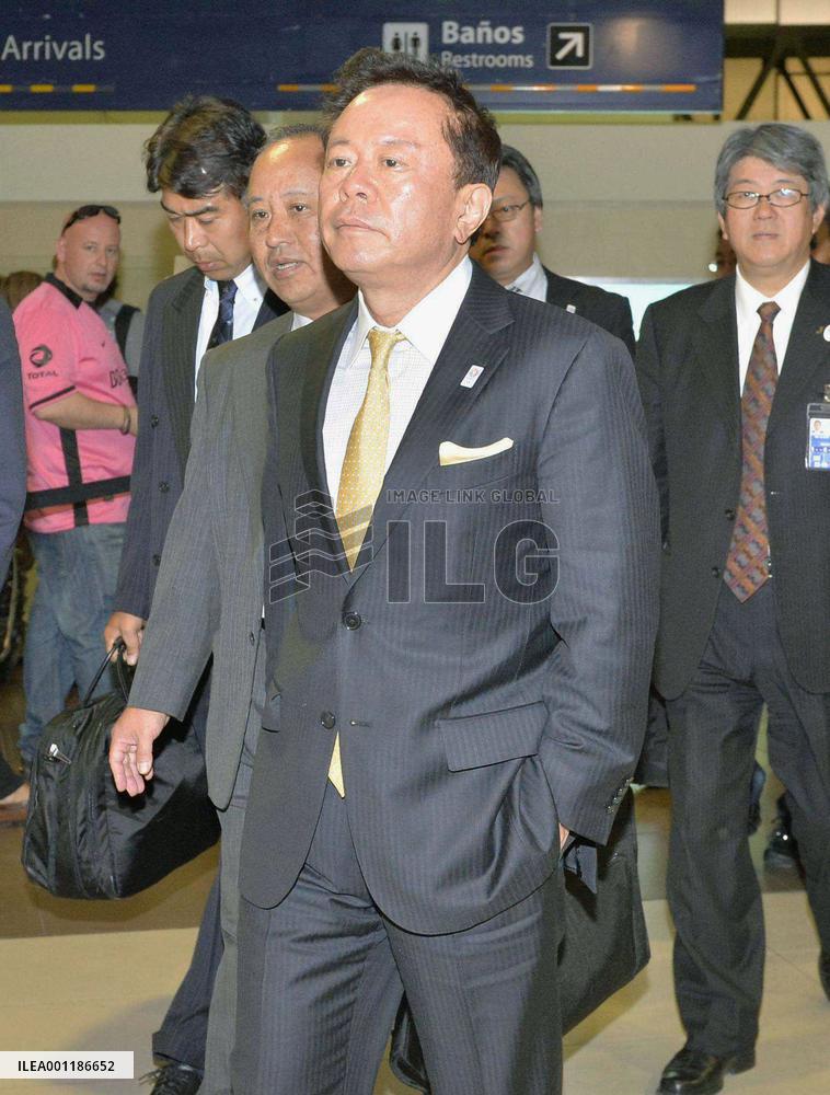 Tokyo gov. arrives in Buenos Aires