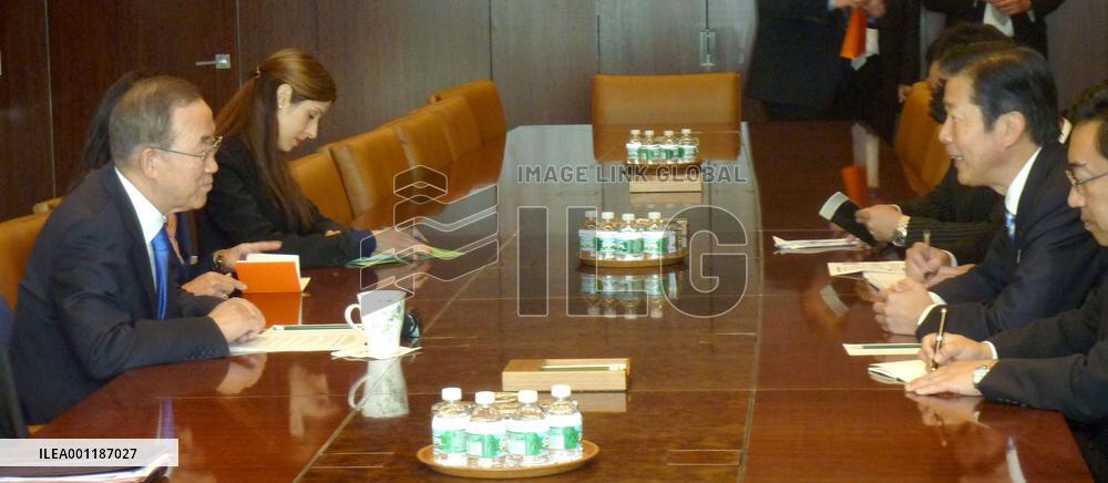U.N. chief, New Komeito leader