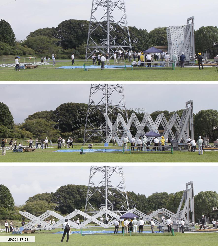 Mobile bridge for disaster