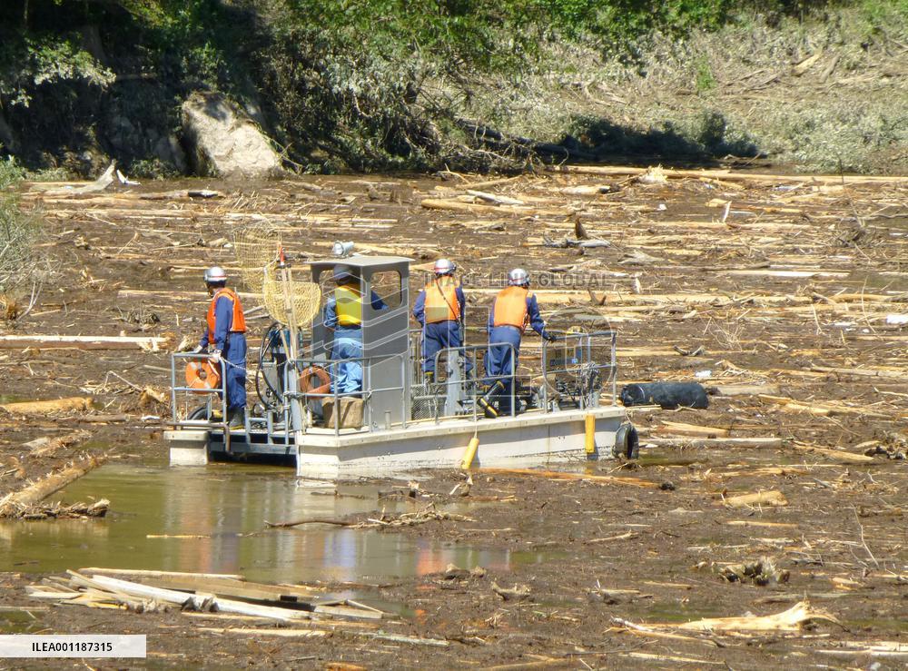 Search for missing people after typhoon