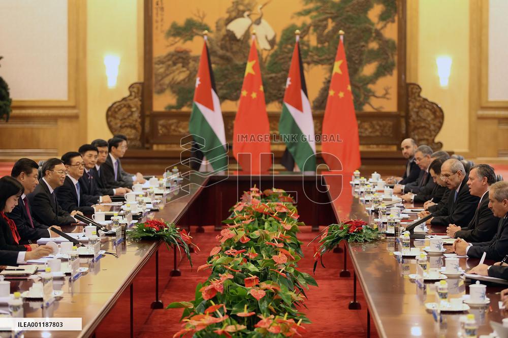 Jordanian king in China