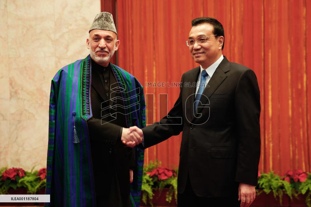 Afghan President Karzai in China