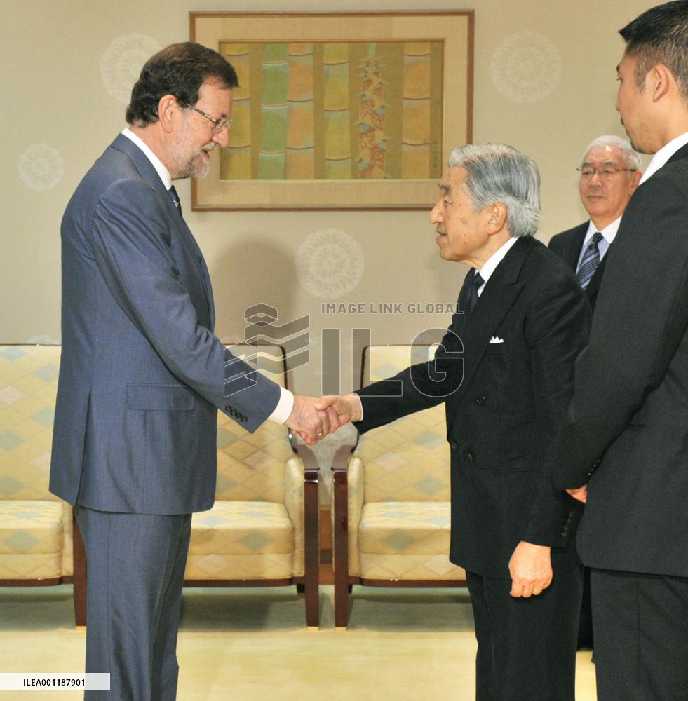 Spanish PM, Japanese emperor