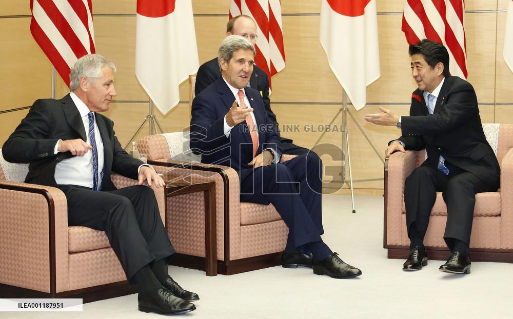 Japan PM meets U.S. foreign, defense chiefs