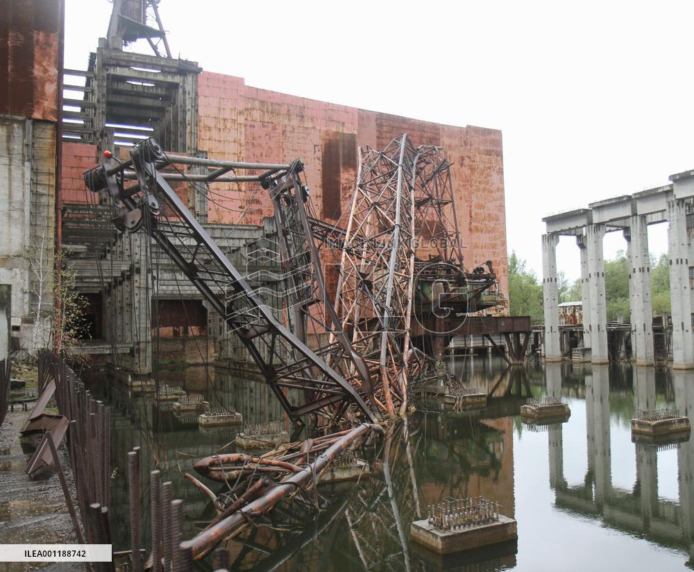 Deserted city near Chernobyl plant