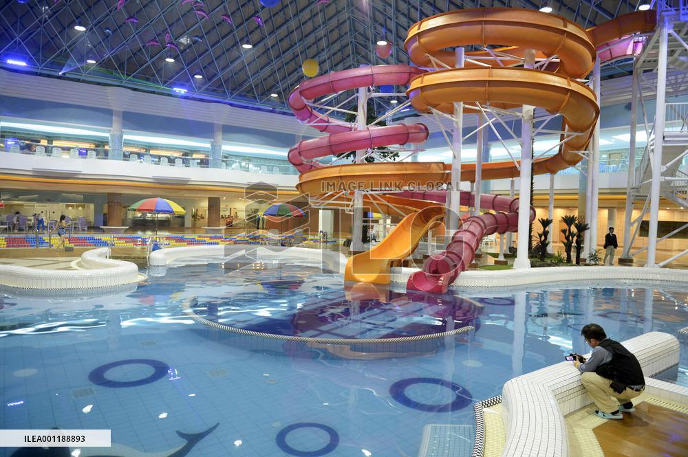 Brand new swimming pool in Pyongyang