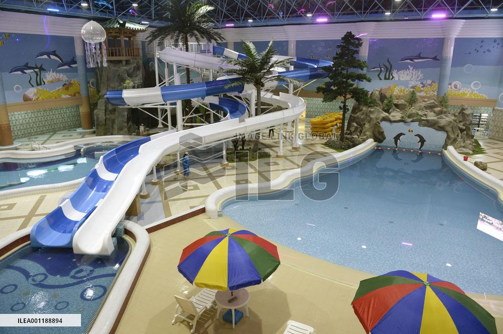 Brand new swimming pool in Pyongyang