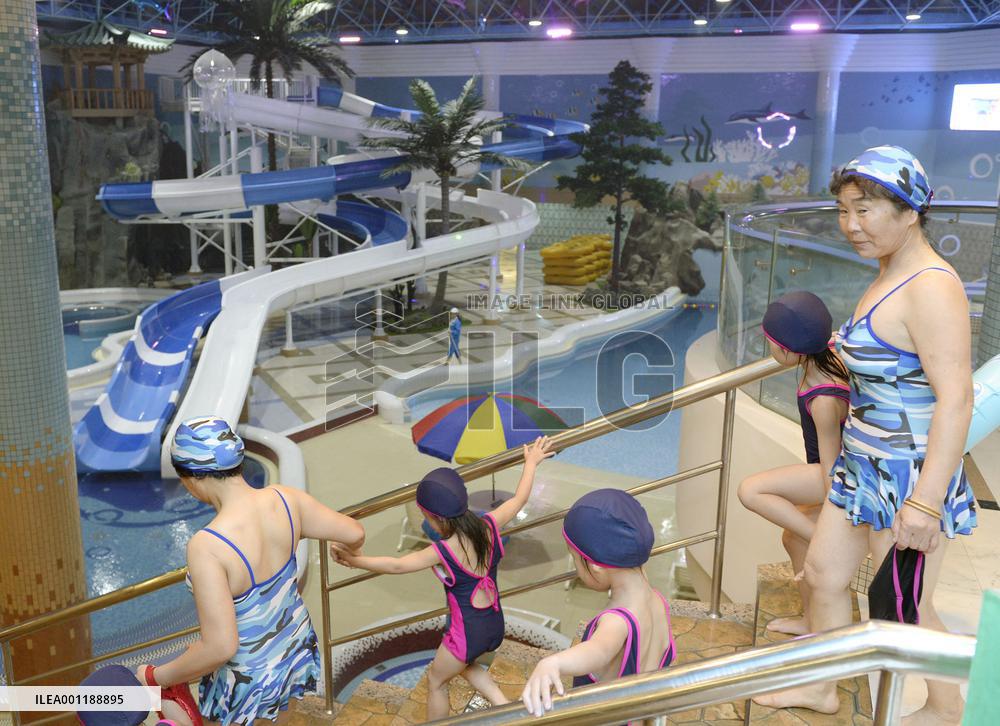 Brand new swimming pool in Pyongyang