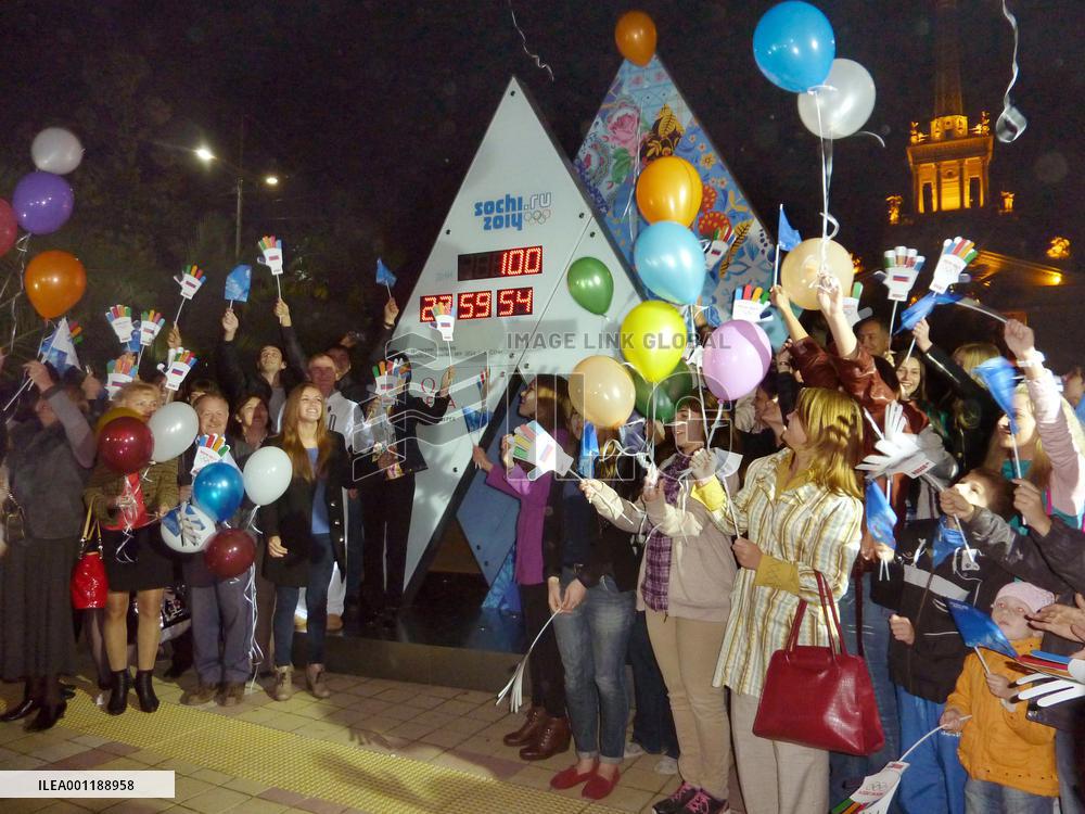 100 days before Sochi Olympics