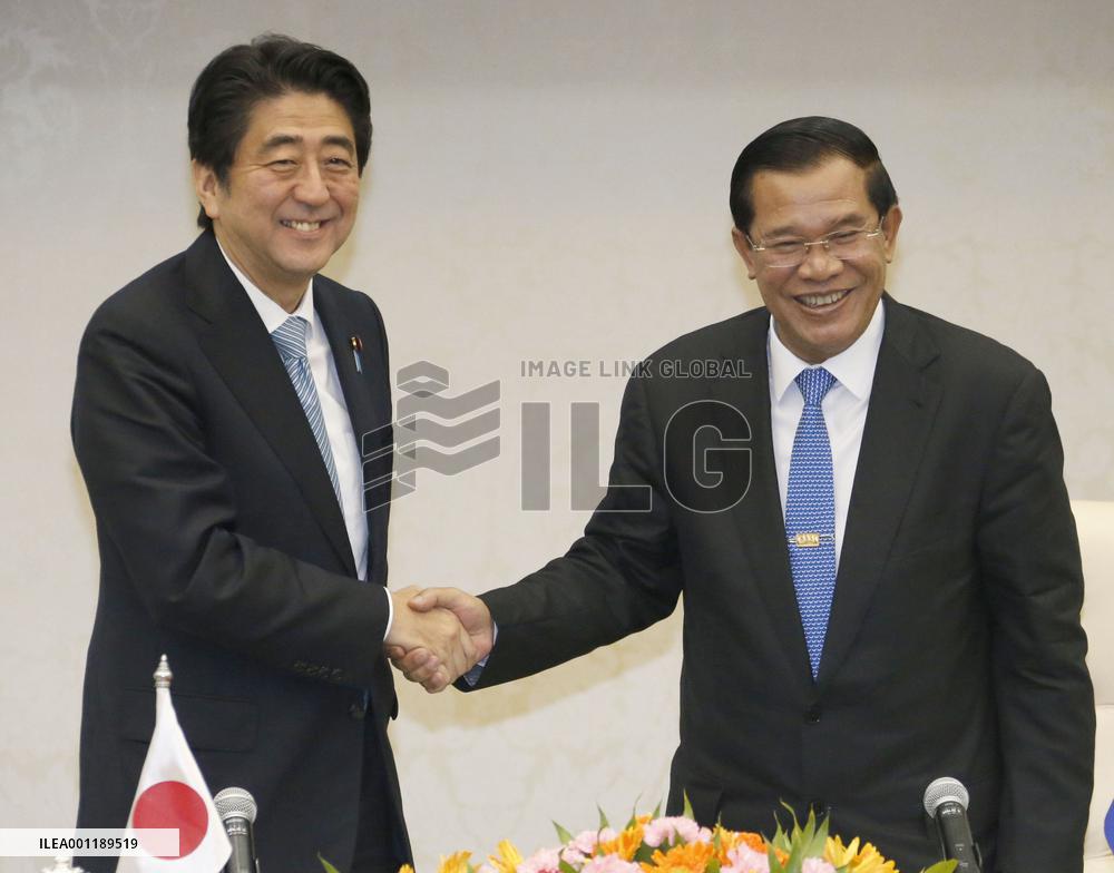 Japan prime minister in Cambodia