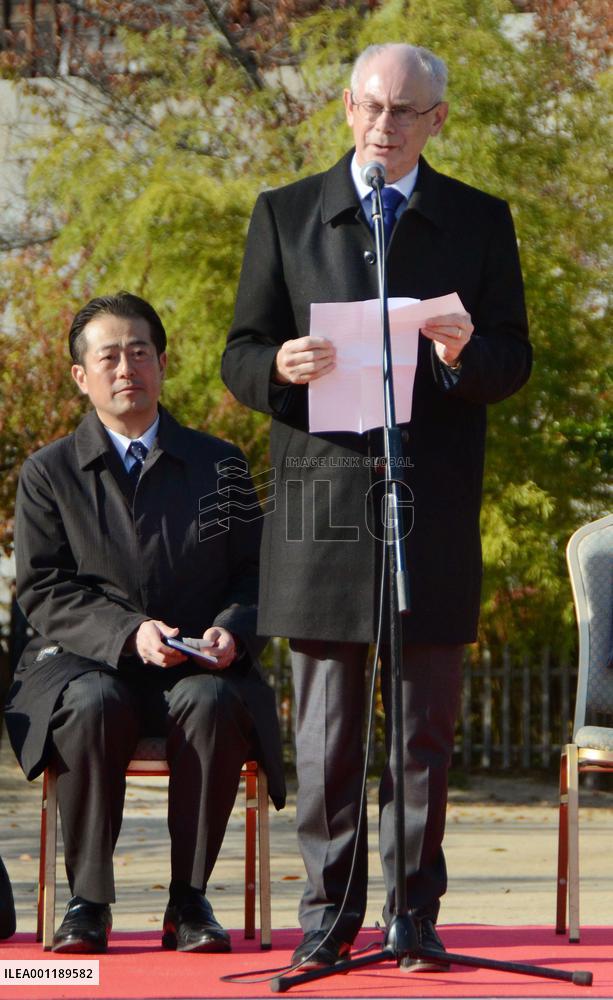 European Council president in haiku capital