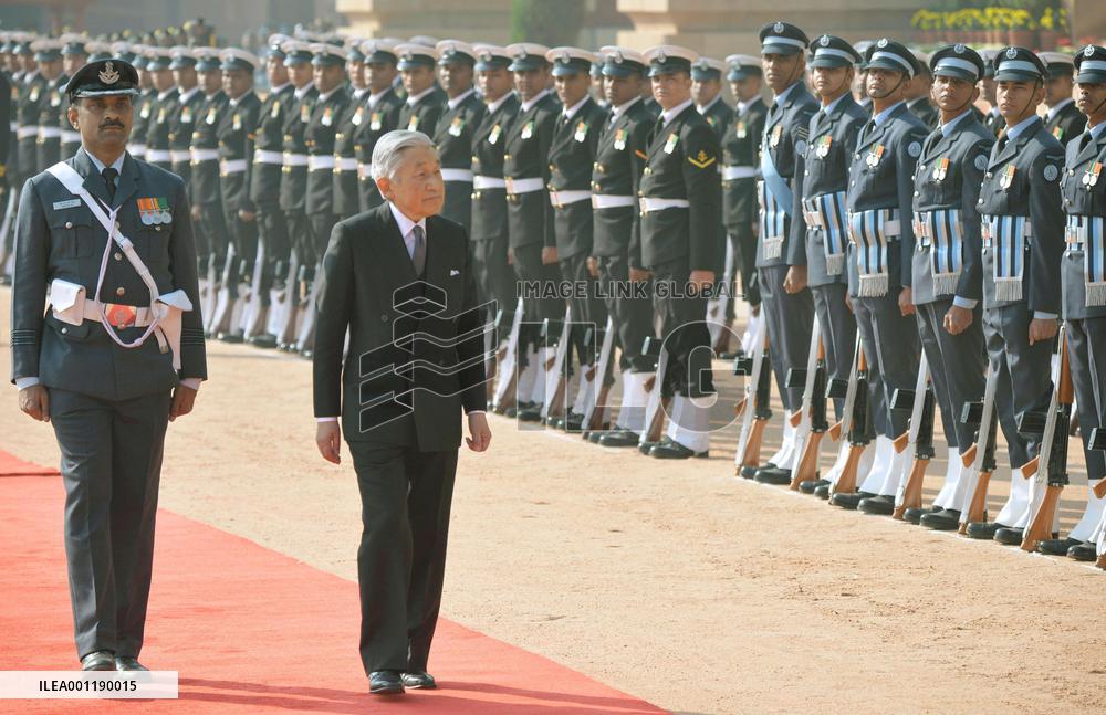 Japan emperor in India