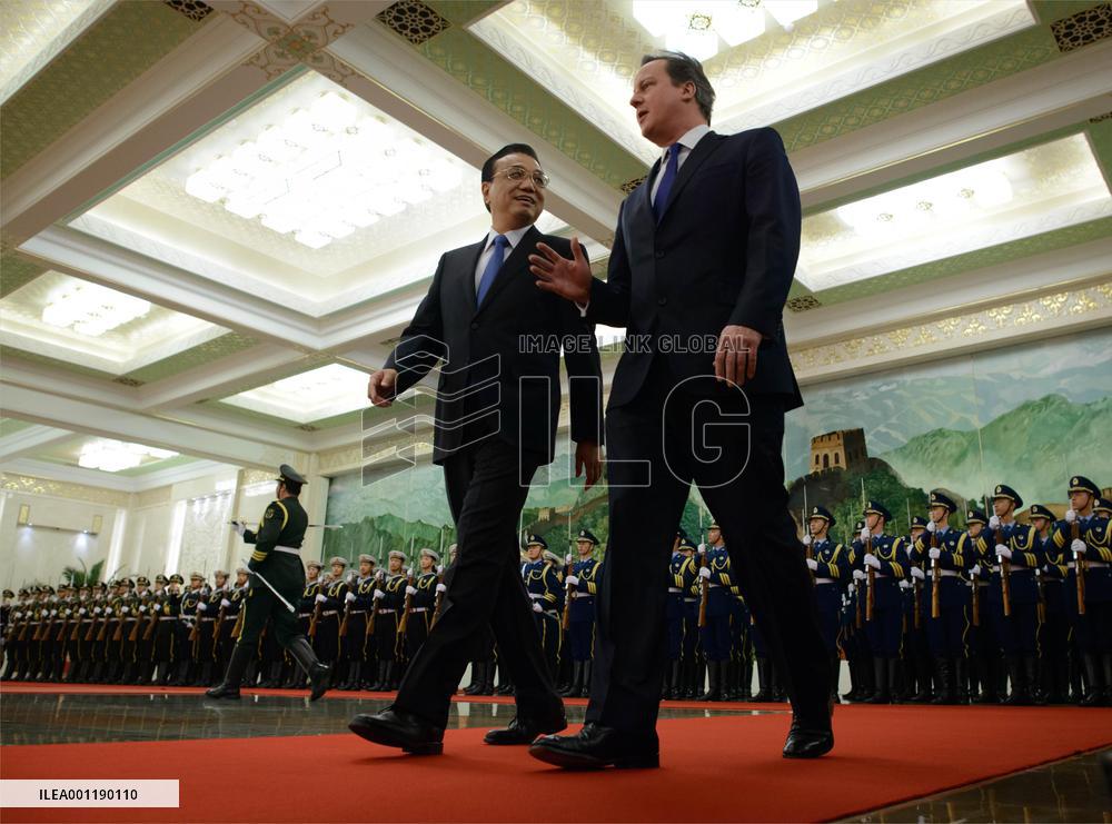 British premier in China