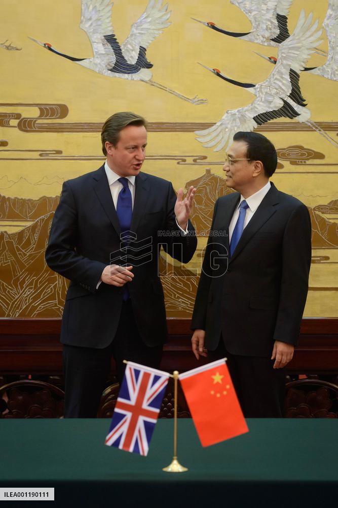British premier in China