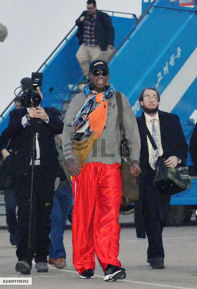 Ex-basketball star Rodman visits N. Korea