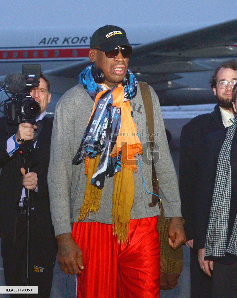 Ex-basketball star Rodman visits N. Korea