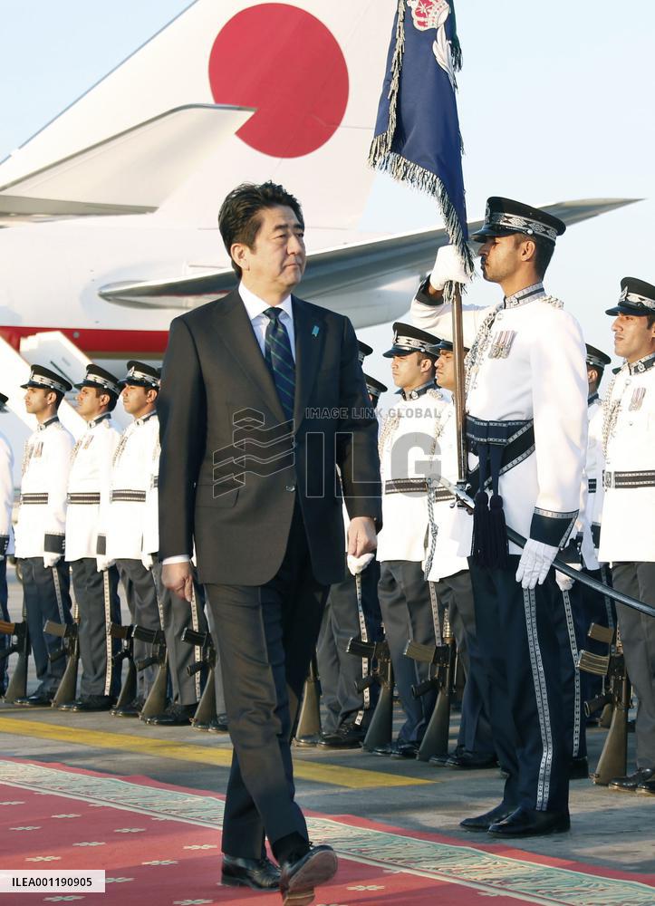 Japan prime minister in Oman