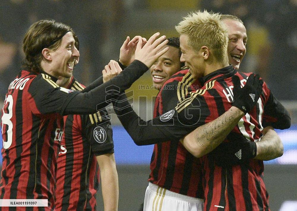 Honda scores at AC Milan