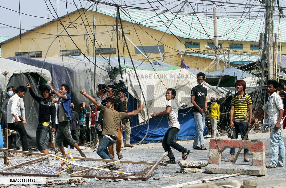 Demonstration in Cambodia