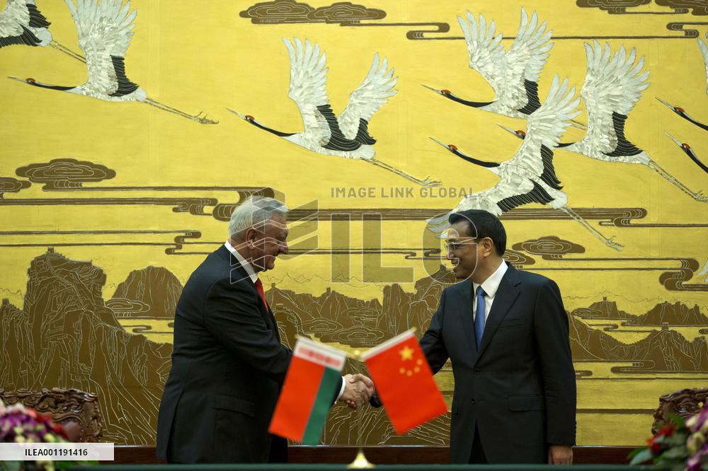 China, Belarus prime ministers meet in Beijing