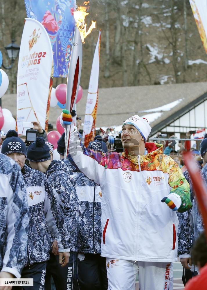 Olympic flame in Sochi
