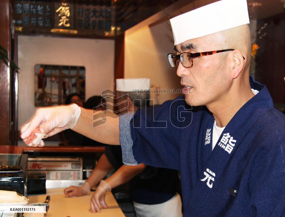 Sushi chefs in California have hands full with new law