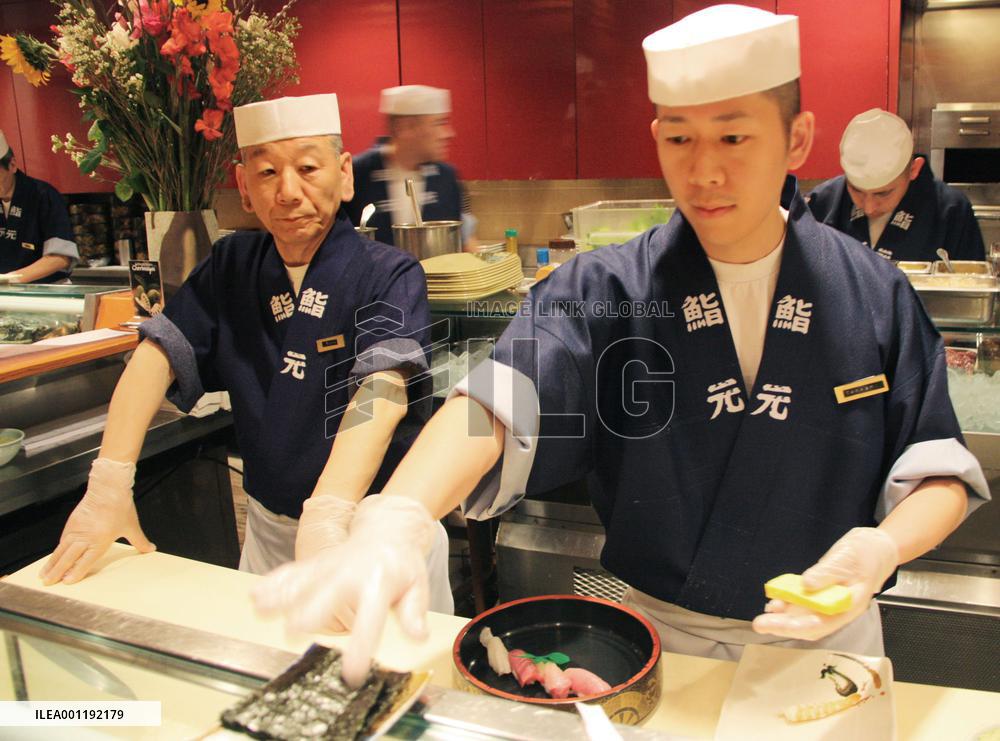 Sushi chefs in California have hands full with new law