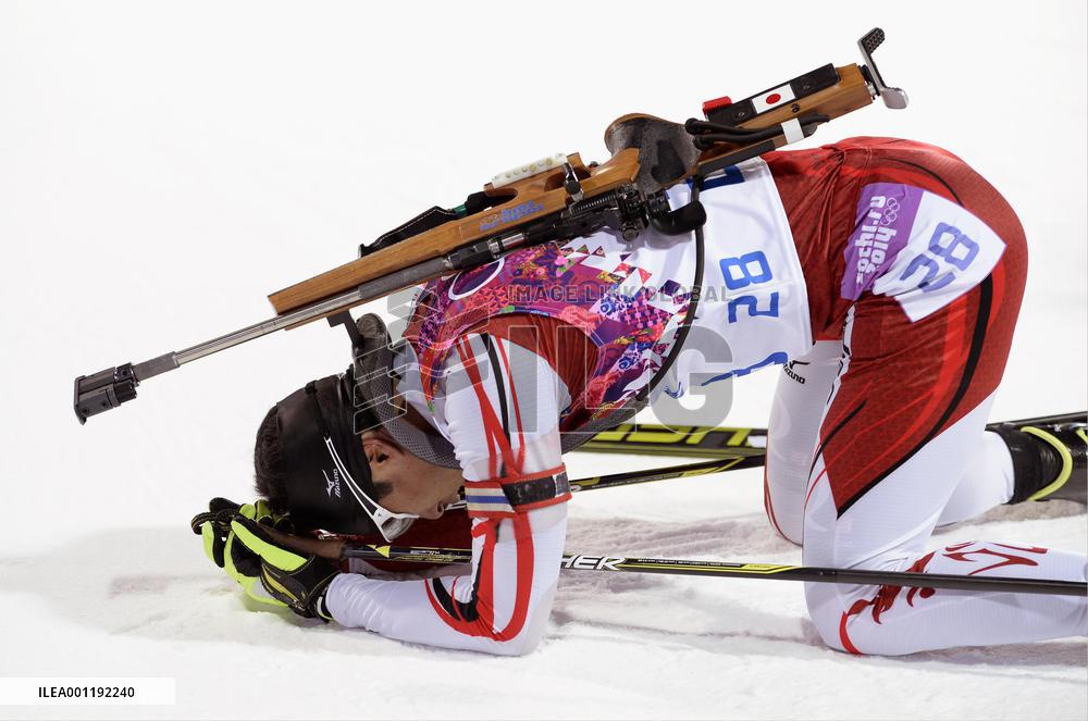 Japan's Isa in men's biathlon 10km sprint