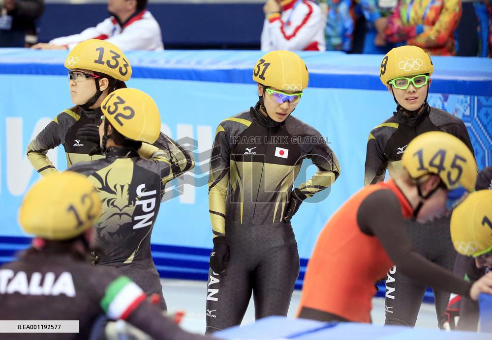 Japan misses final in women's short track 3,000m relay