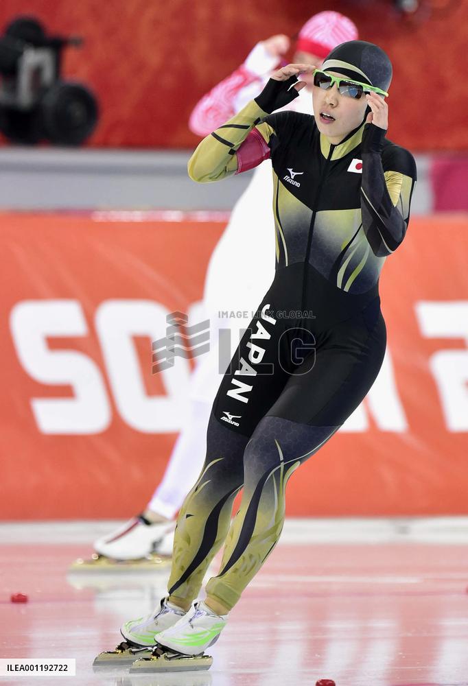 Japanese skater Kodaira in 500-meter race at Sochi