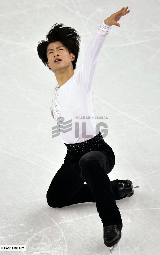 Japan's Machida in men's figure skating short program