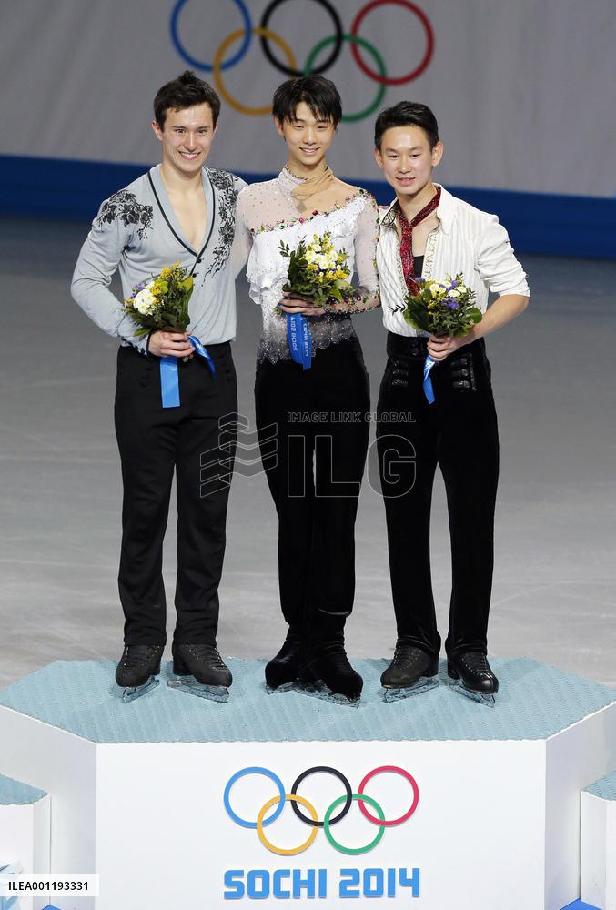 Hanyu gold, Chan silver, Ten bronze in men's figure skating