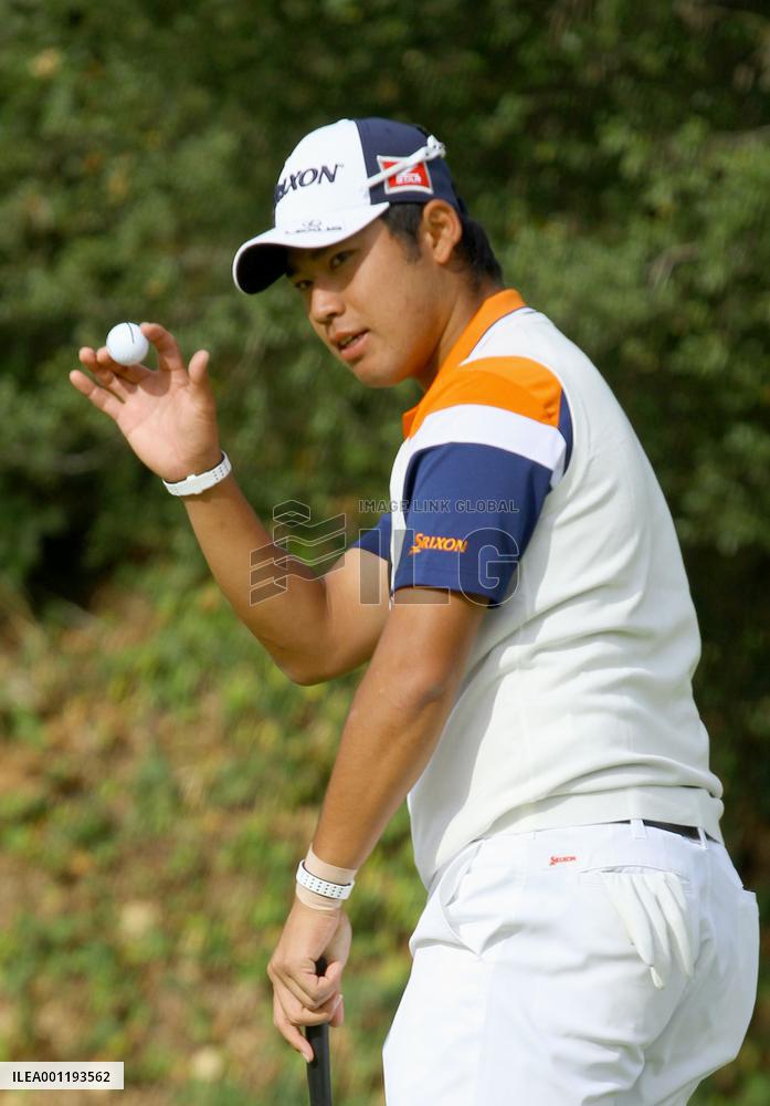 Japanese golfer Matsuyama putts for eagle in Northern Trust Open