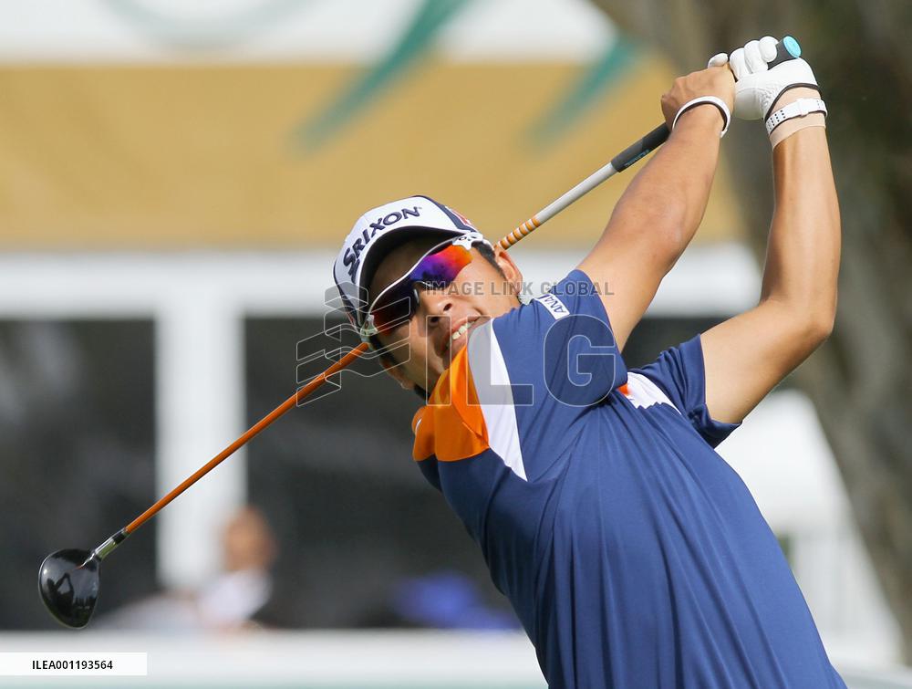 Japanese golfer Matsuyama tees off in Northern Trust Open