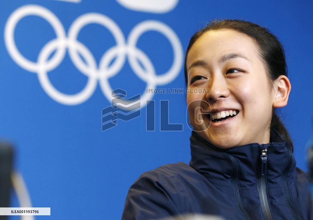 Japan's Asada meets press in Sochi