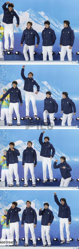 Japan's ski jumping team wins bronze in Sochi