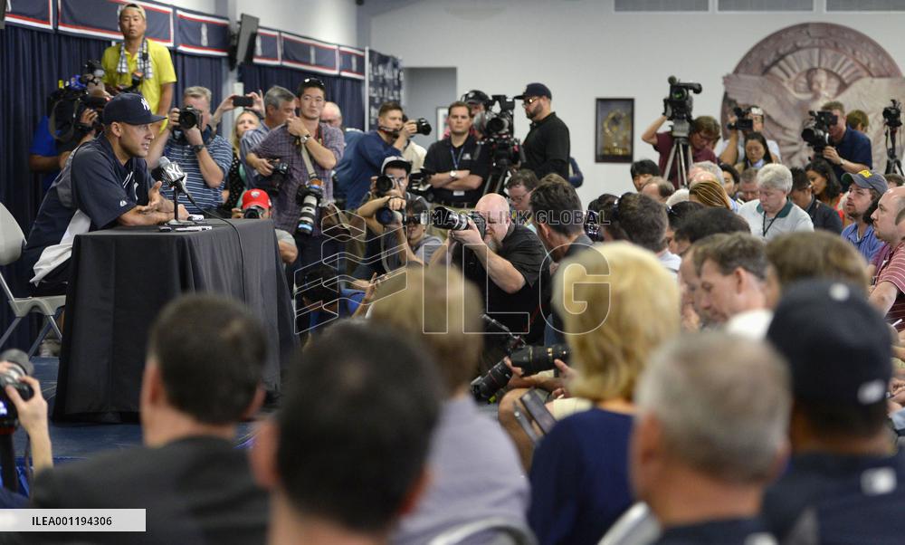 Jeter meets press