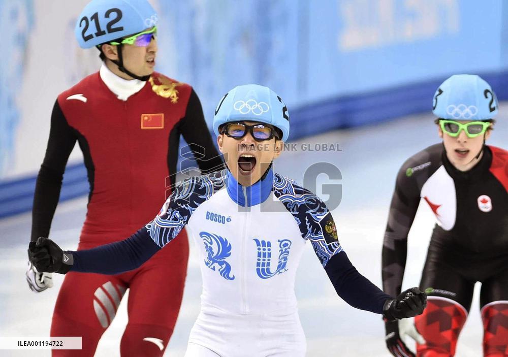 Russia's An wins gold in men's short track 500m