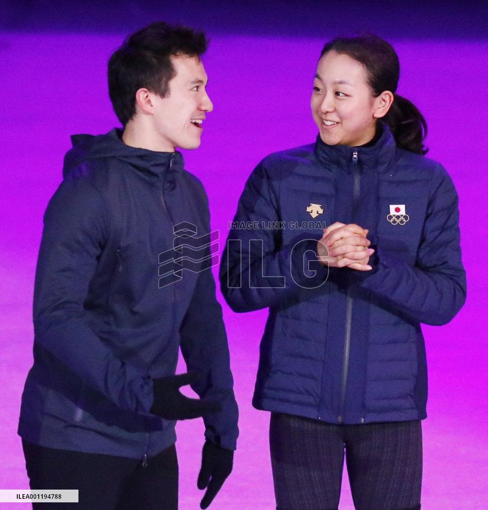 Japan's Asada, Canada's Chan practice for figure skating gala